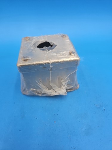 Hoffman E-1PBSS / E1PBSS Contenitore a pulsante singolo 30 mm in acciaio inox - Nuovo - Foto 4 di 6