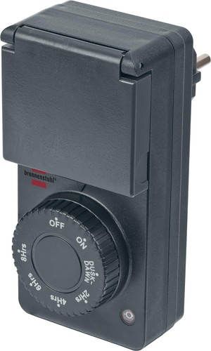 brennenstuhl timer con sensore crepuscolare DDT IP44 - nero (1506120) - Foto 2 di 6