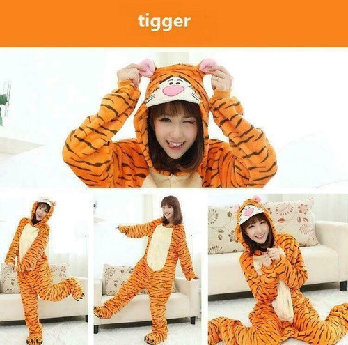 Hot Unisex Adult Oneseeeee Animal Anime Cosplay Pyjamas Kigurumi Fancy Dress UK - Picture 6 of 30