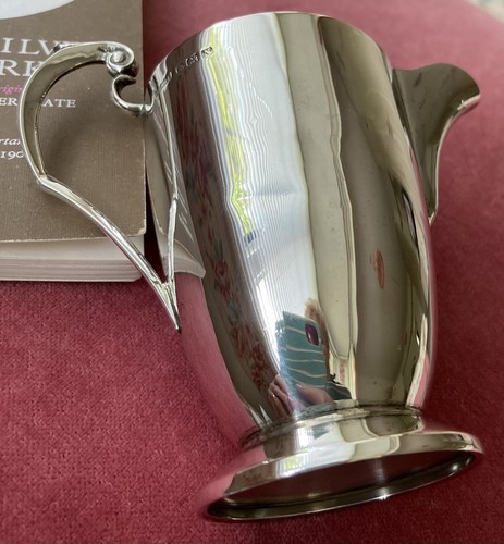Solid silver cream jug - F H Adams & Hollman Birmingham 1937 85g - Picture 8 of 8