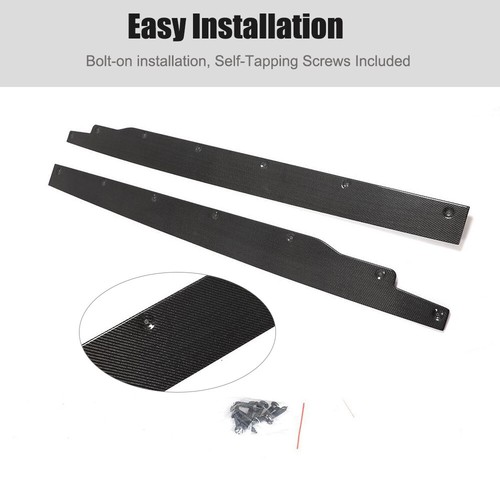 For BMW I3 i3s 2014-2020 Real Carbon Fiber Side Skirts Lip Extension Splitters - Picture 10 of 13