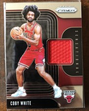 2019-20 Panini Prizm Sensational Swatches Coby White RC Rookie Jersey Patch 2019-20 Panini Prizm Sensational Swatches Coby White RC Rookie Jersey Patch