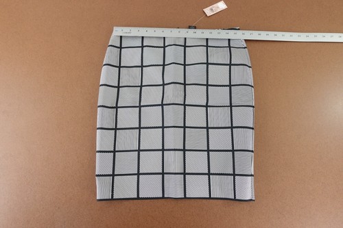 Ann Taylor Women's Size 8 Petite Black White Windowpane Classic Pencil Skirt NWT - Picture 7 of 10