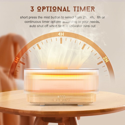 Humidifier Aromatherapy Diffuser Ultrasonic Cool Mist with 6 Atmosphere Lights - Picture 8 of 13