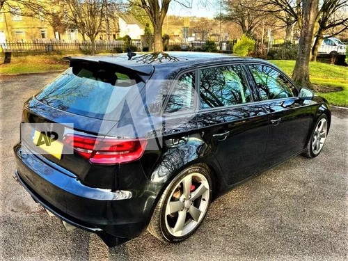 Audi A3 SE Sport NON S LINE 8V Sportback 5 Door Gloss Black Rear Spoiler 2013-20 - Picture 4 of 13