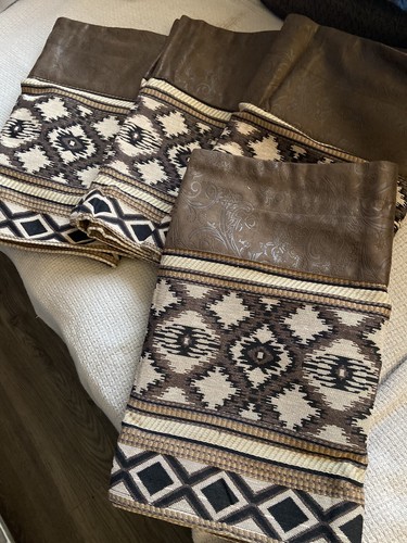 Menge 4 Hiend Accents Southwestern Volants 84x18" WS4078VL schönes Set