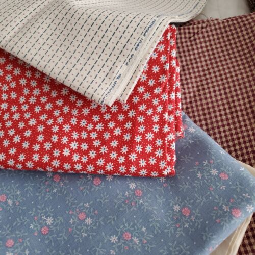 Huge Lot of Vintage Ditsy Quilting Sewing Fabric Destash Ribbon Lace Bundle - Picture 11 of 23