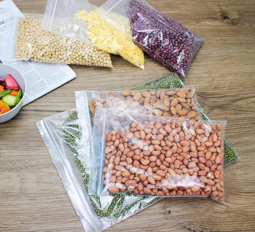 13"x18" Clear Plastic Bags 4 Mil Extra Thick Zip Seal Resealable Food Grade - Picture 5 of 13