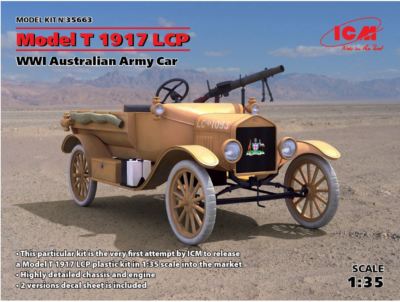 s ICM 35663 Scale model car kit 1:35 Model T 1917 LCP