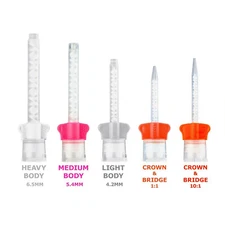 48/50Pcs DX-Mixer Dental Mixing Tips Impression Material 4.2/5.4/6.5mm 1:1/10:1