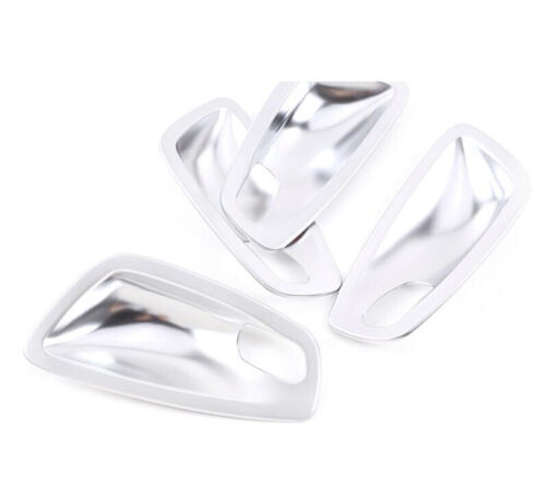 ABS Silver Interior Car Door Handle Bowl Cover Trim For BMW 1 Series 2007-2011 - Picture 5 of 6