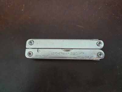 2004 Leatherman SideClip Pocket Knife Folding Pliers Multi Tool Retired 058f