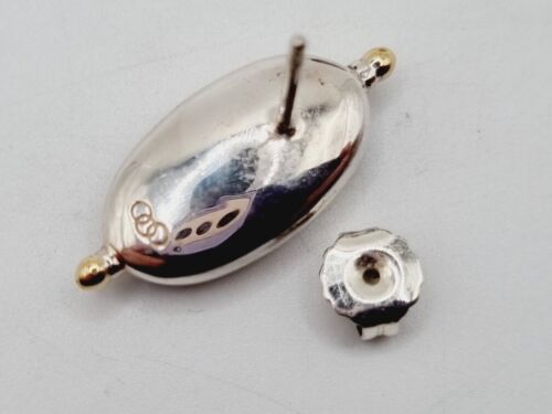 Links of London ANTHOLOGY earrings smokey quartz studs sterling silver gold - Picture 5 of 7