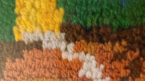 "Alfombra colgante de pared vintage con gancho de pestillo completado 12,75"" x 12,75" - Imagen 18 de 29