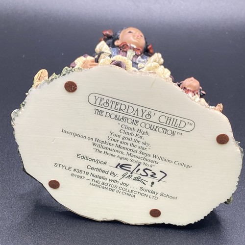 Boyds Bears Yesterdays' Child "NATALIE WITH JOY...SUNDAY SCHOOL"  NIB 1E - Picture 8 of 8