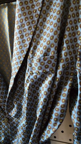 VINTAGE ST.MICHAEL TRICEL ROBE EXTRA LARGE DRESSING GOWN SMOKING SIZE XL (51") - Picture 6 of 15