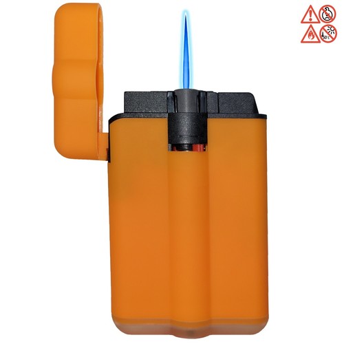 Feuerzeug Rubber Turbo Jet PowerFlat flaches Easy Torch Sturmfeuerzeug Farbwahl - Bild 18 von 24
