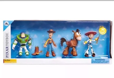 Disney Store TOY STORY PIXAR TOYBOX Set 4 BUZZ WOODY JESSIE