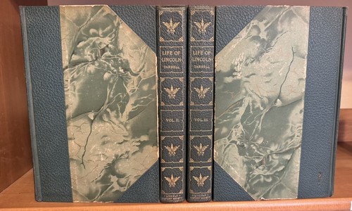 Ida Tarbell THE LIFE OF ABRAHAM LINCOLN 1st Ed Thus 3/4 Leather Bindings - 1906 - Picture 2 of 24