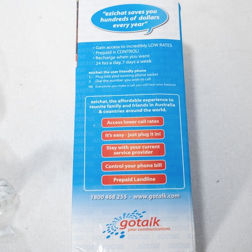 Ezi Chat DT-2548 Prepaid Landline Telephone Home Phone - As New Condition - 第 4/9 張圖片