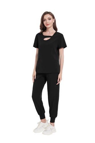 NiaaHinn Women's Nursing Scrub Set - Hollow-Neck  - Bild 118 von 121