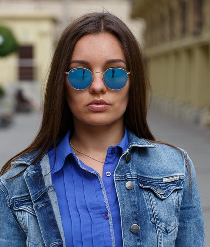 Brand New 2024 Ray Ban Sunglasses RB 3447 112/4L ROUND METAL Frame Italy Case S - Picture 7 of 18