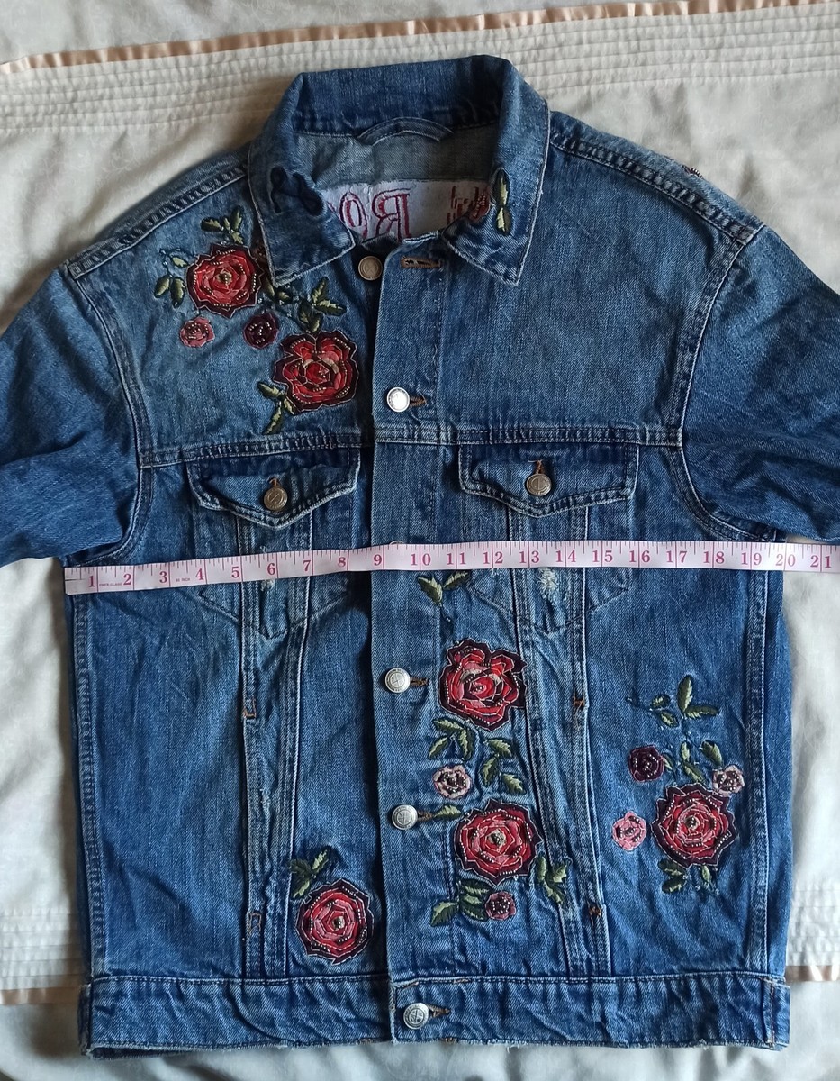 ジャケット・アウター ZARA flower denim jacket ジャケット・アウター ZARA flower denim jacket ZARA vintage