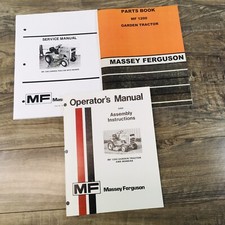 Massey Ferguson 1200 Garden Tractor With Mower Service Parts Operator Manual Set
