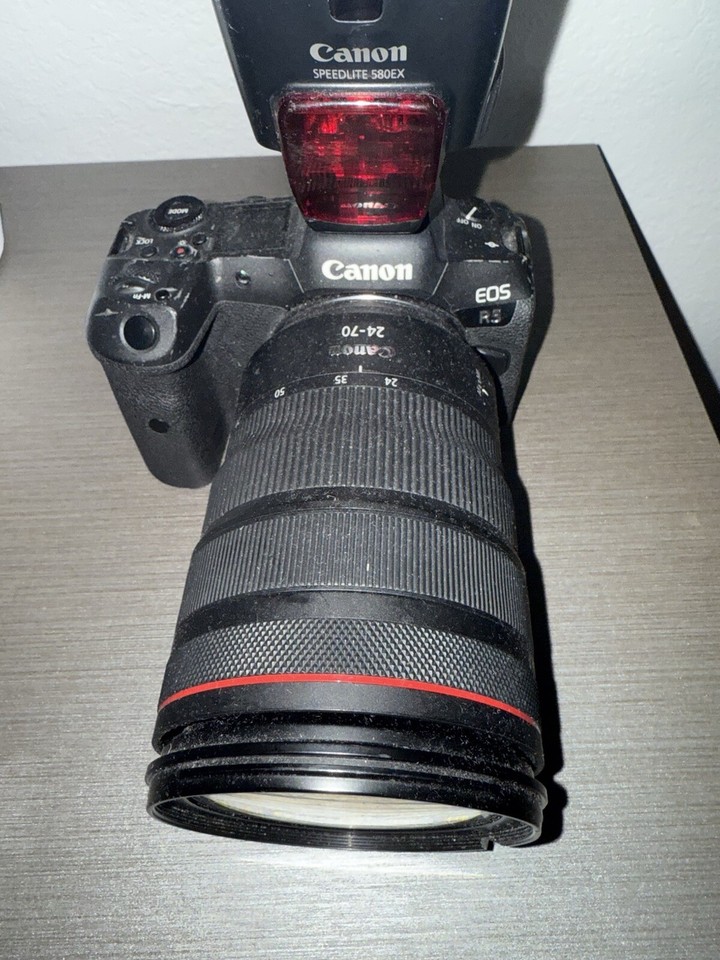 Canon R5 Camera With 580EX Flash And 24-70mm RF Lens | eBay