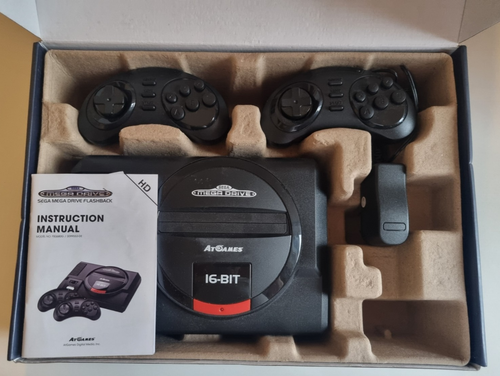 Sega Mega Drive Flashback Mini HD AT Games schwarz +2 Controller +82 Spiele +OVP - Bild 2 von 7