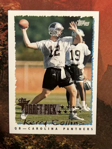 1995 Topps Draft Pick Kerry Collins #224 - Panthers Rookie