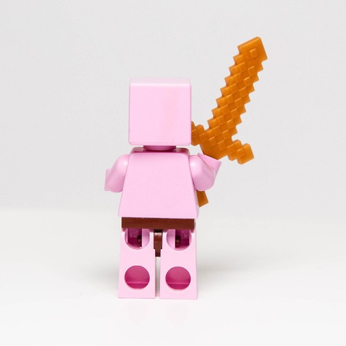 Lego Minecraft Minifigure - Zombie Pigman (min021) w/ Sword - Picture 4 of 7