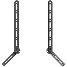 Universal Sound Bar TV Mount Bracket for Above or Under TV 3 Angled Fits 23-65in