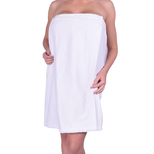 Womens Body Wrap Towel - 100% Cotton Adjustable Bath Cover Up - Made In Turkey - 第 5/16 張圖片