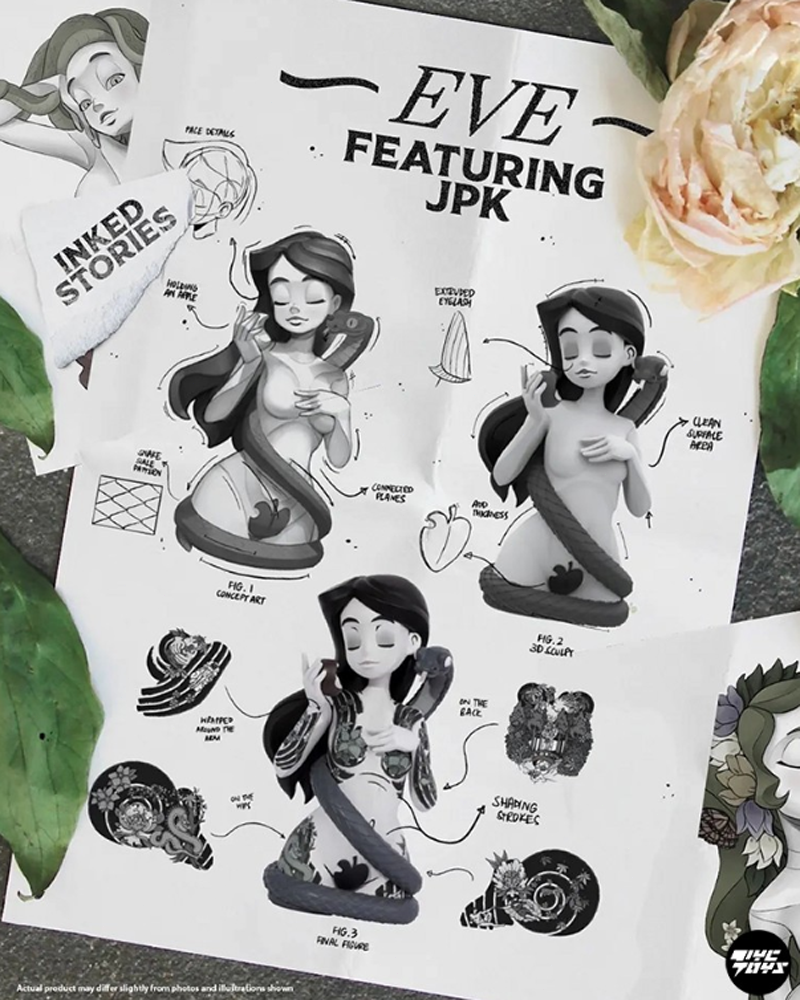MIGHTY JAXX Inked Stories Eve Tattoo Girl Limited Edition