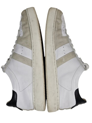 Banana Republic Herrenschuh Größe 12M Weiß Leder Schnürschuhe Turnschuhe - Bild 4 von 11