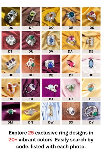 Natural Apatite Gemstone Handmade Jewelry 925 Sterling Silver Ring All Size DK - 第 8/13 張圖片