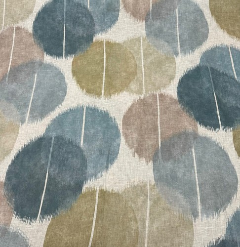 harlequin fabric CIRCULO DENIM/NUDE/SKY  6mtrs - Picture 1 of 9