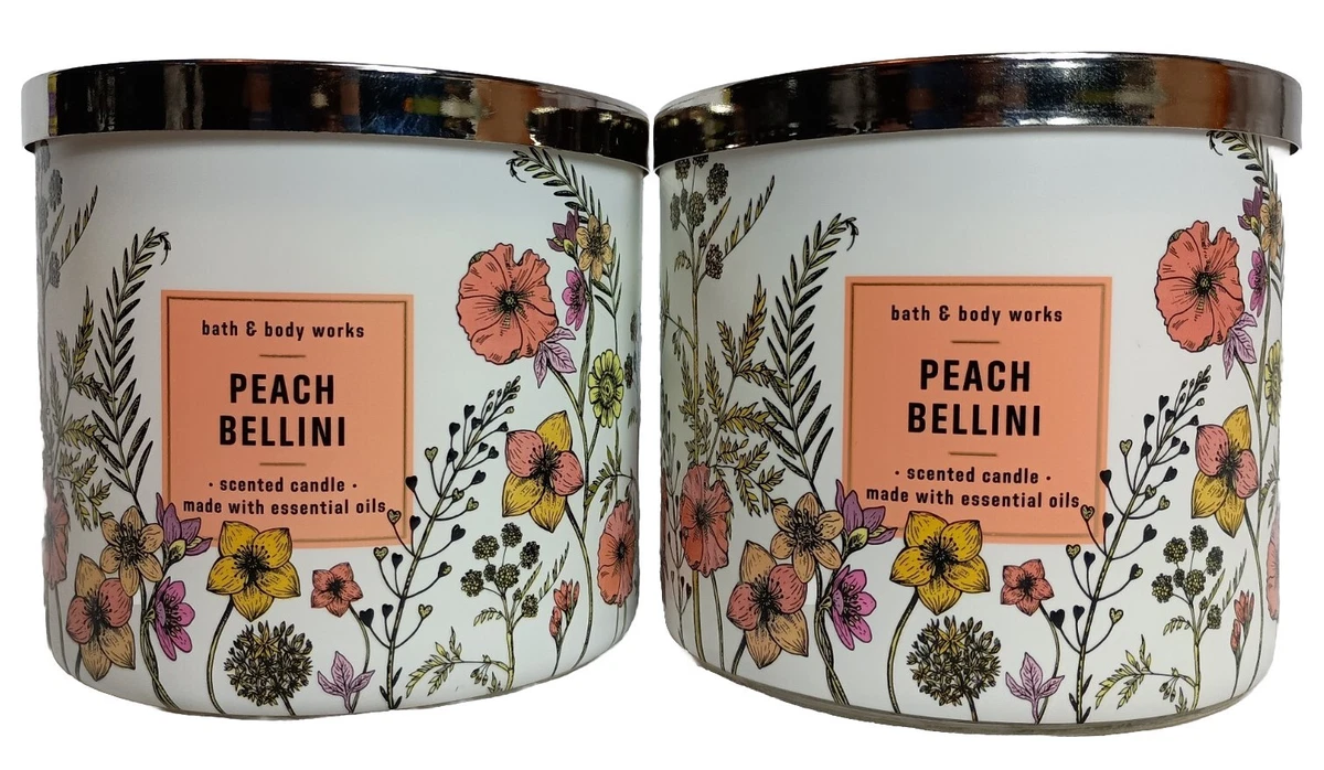 Bath And Body Works Peach Bellini Candle for sale | eBay