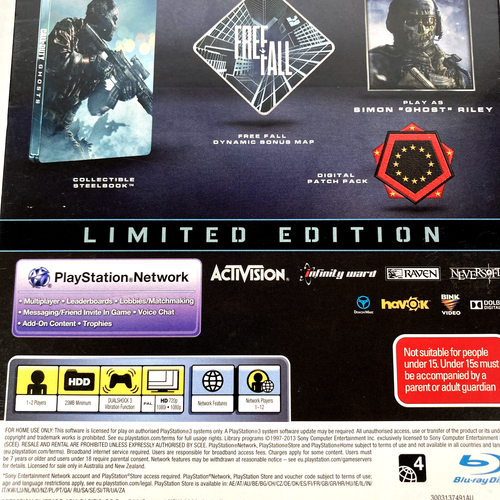 Call Of Duty Ghosts Limited Edition PlayStation 3 SteelBook PS3 PAL New & Sealed - Picture 4 of 12