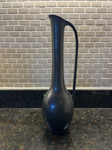 Mid Century Mobach Utrecht Holland handgeformte Kunstkeramik Vase Krug 16" hoch - Bild 2 von 9