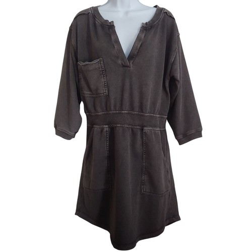 Daily Practice by Anthropologie Utility Mini Dress Minimalist Neutral M
