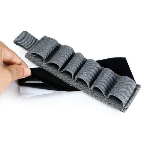 Tactical 6 Rounds 12GA Shotgun Shell Holder Ammo Carrier Pouch Adhensive Holder - Picture 11 of 15