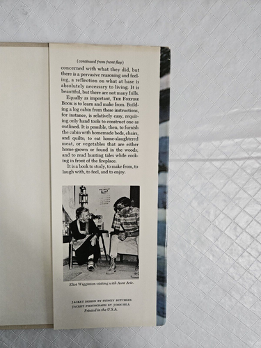 The Foxfire Book Eliot Wigginton HCDJ 1972 Homesteading Preserving Prepping - Bild 20 von 22