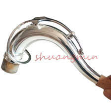New Tenor saxophone Bb neck Great material 28mm Silver plated part