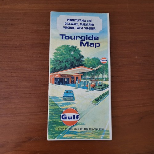 Juego de 2 mapas de guía turística vintage del Golfo - Imagen 2 de 5