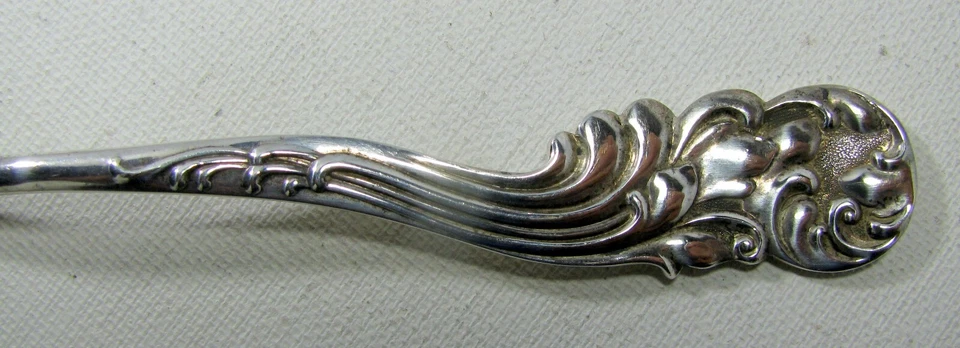 Frank Whiting Sterling Silver Ramekin Fork w Matching Spoon Marquis Pattern 1889 - Image 2 of 4