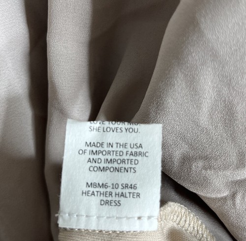 Show Me Your Mumu Heather Halter Dress Show Me The Ring Crisp Size Medium - Picture 10 of 12