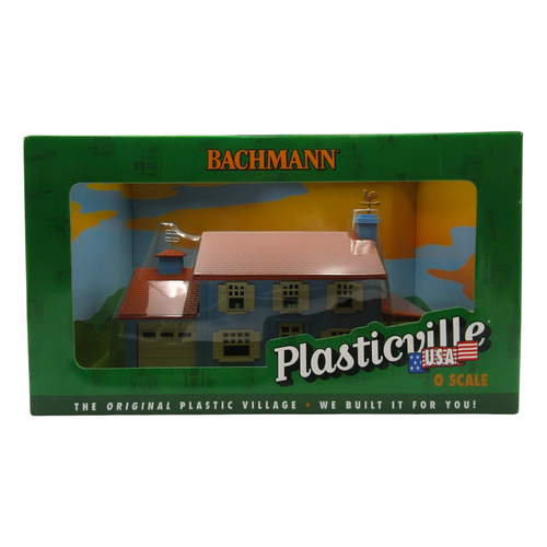 Bachmann Plasticville USA Two Story House O Gauge Model Train House 45305 NEW - Picture 2 of 21