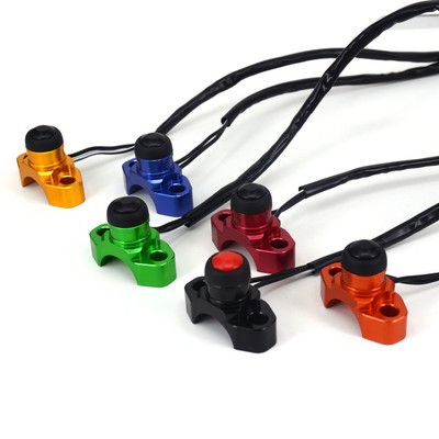 CNC Universal Motorcycle Engine Stop Start Kill Switch Button Dirt Pit Bike Quad